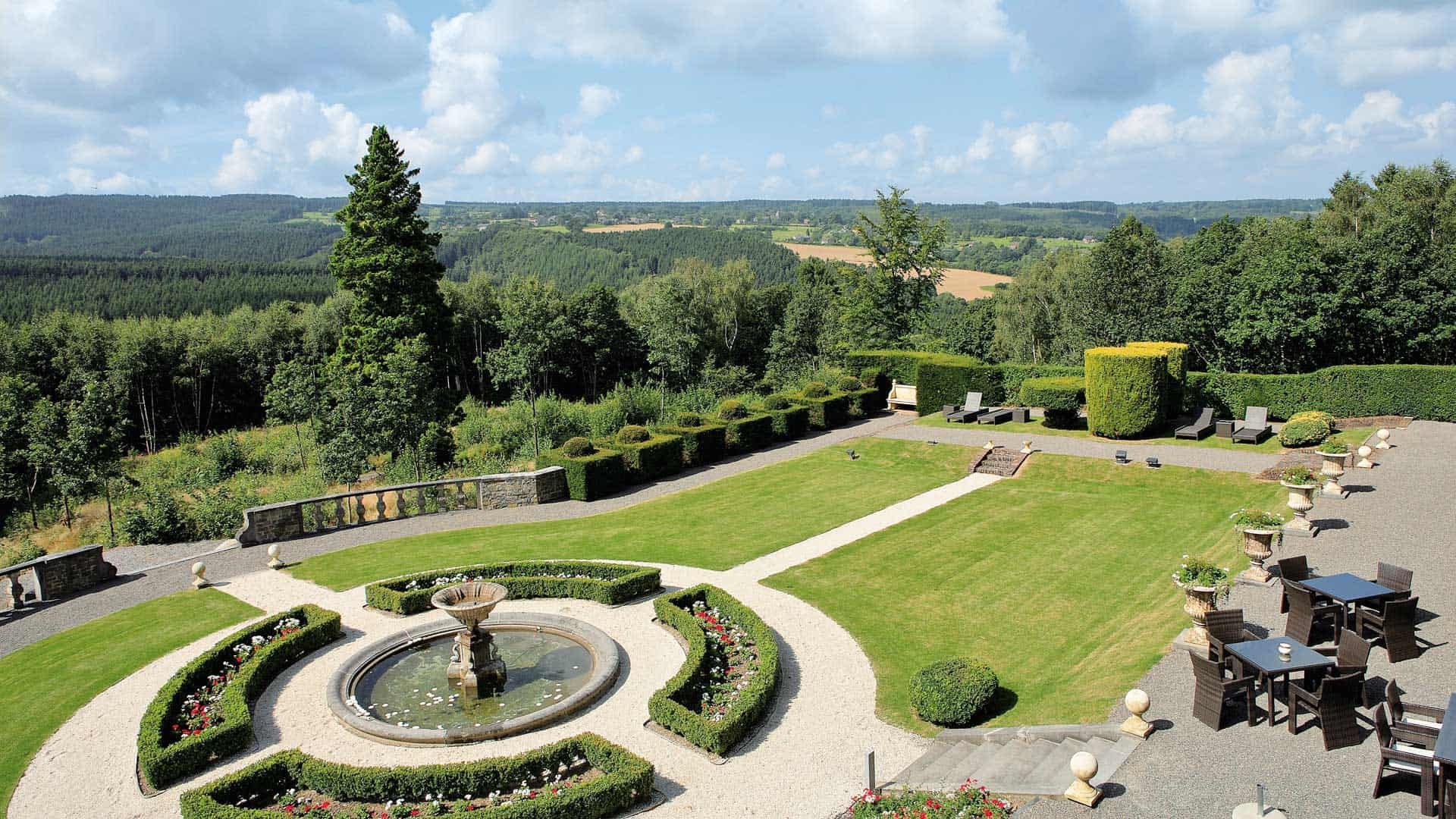 Der Park des Manoir de Lébioles