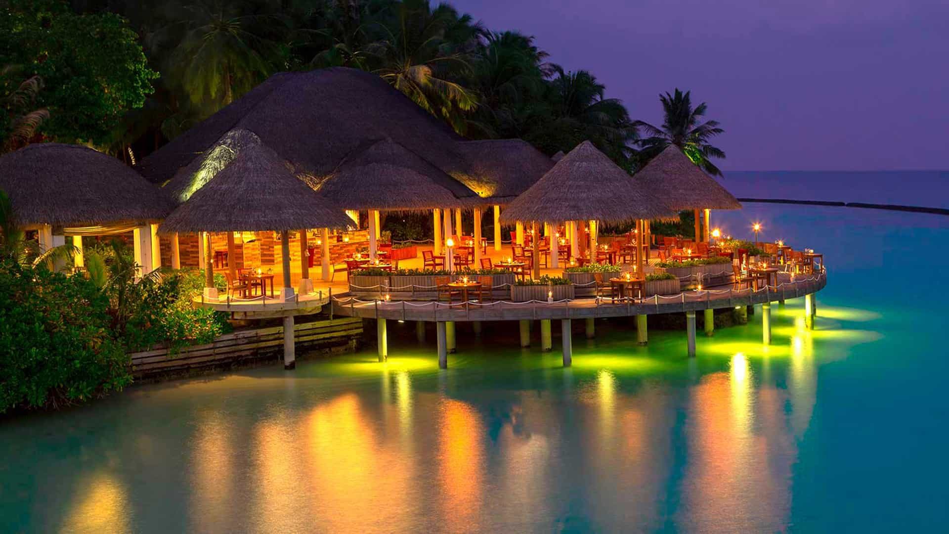 Baros Maldives at Night