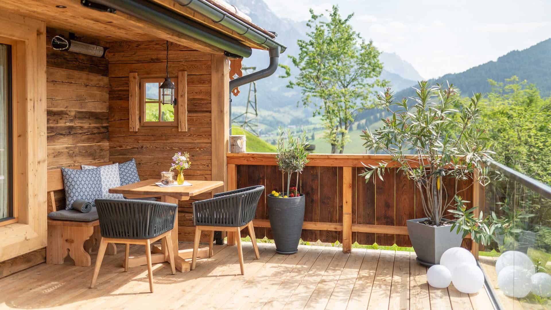 Chalet Grünegg Terrasse.