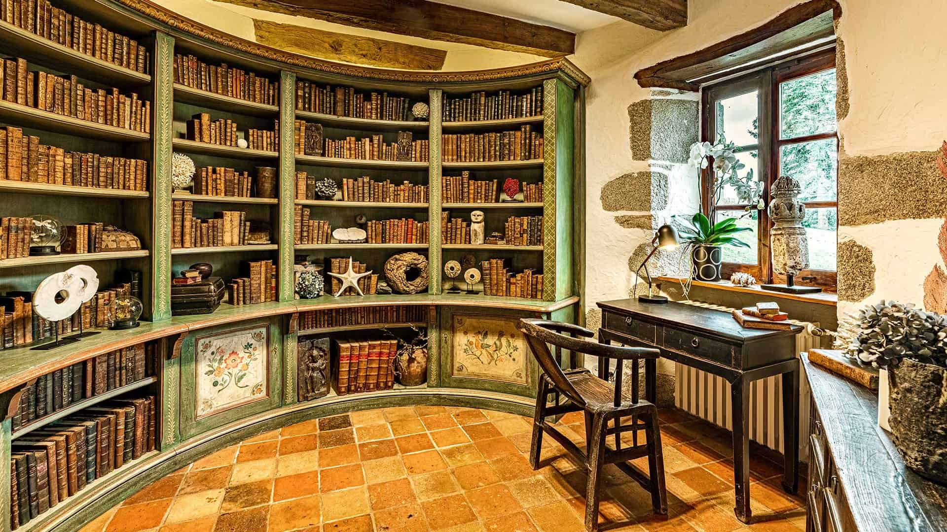 Château de Cols Bibliothek