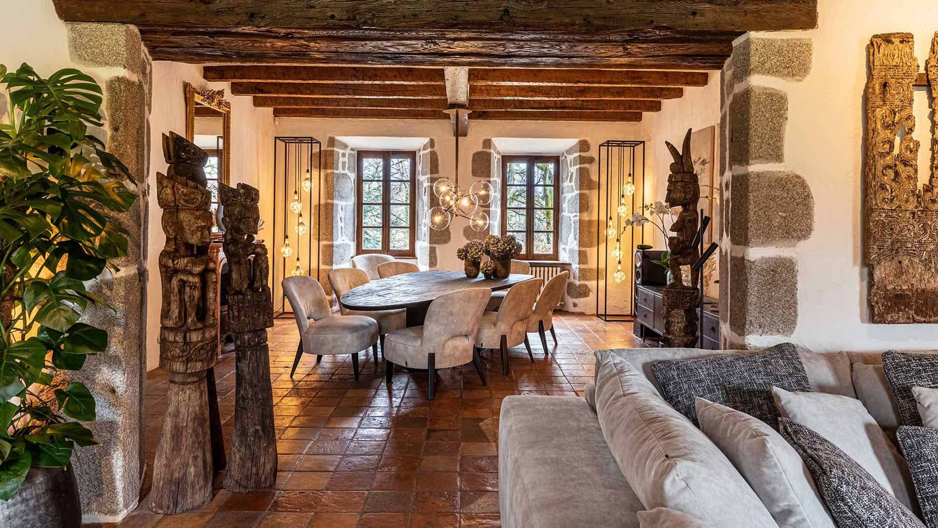 Château de Cols Esszimmer