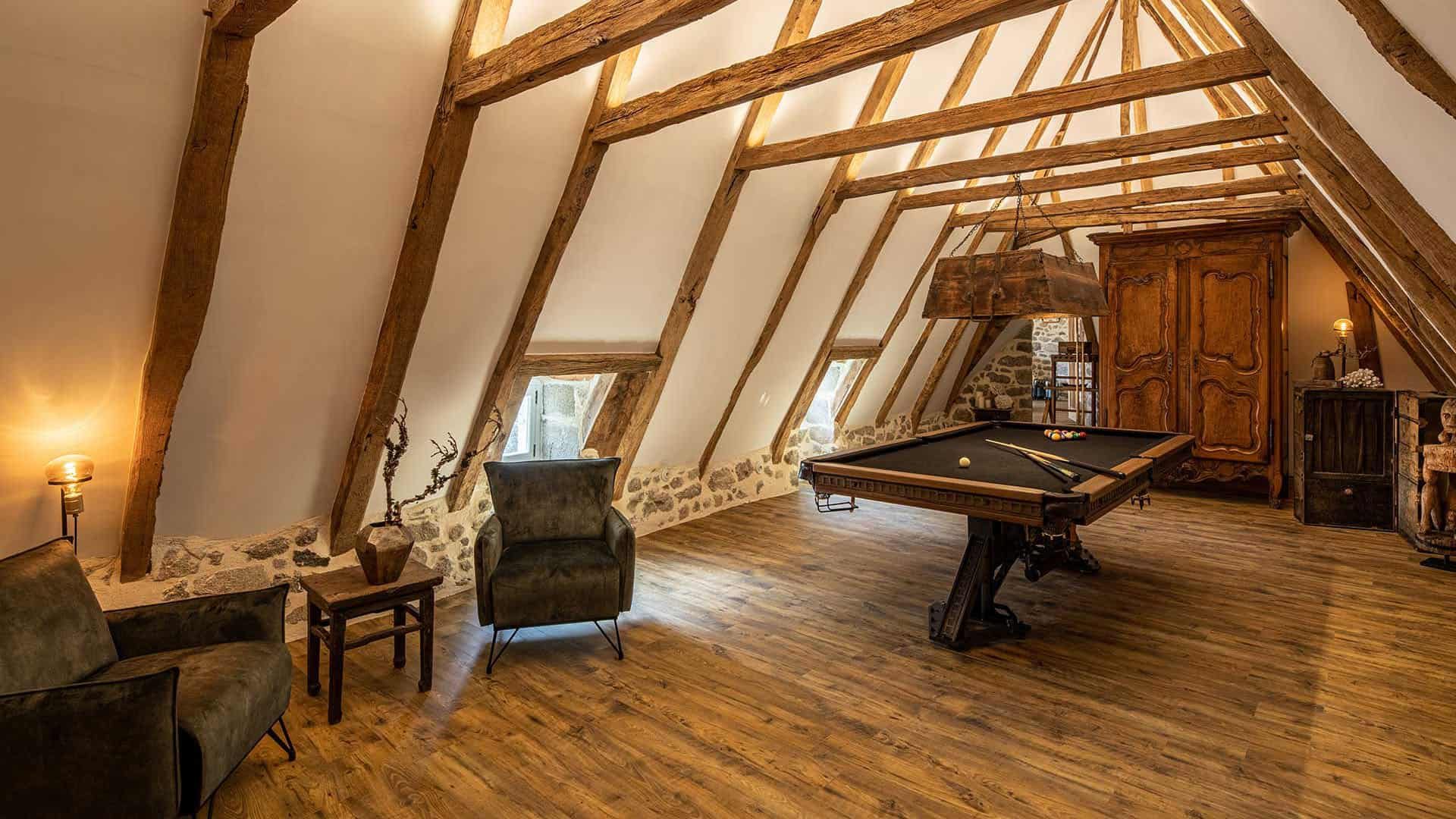 Château de Cols Spiel _ Billardzimmer