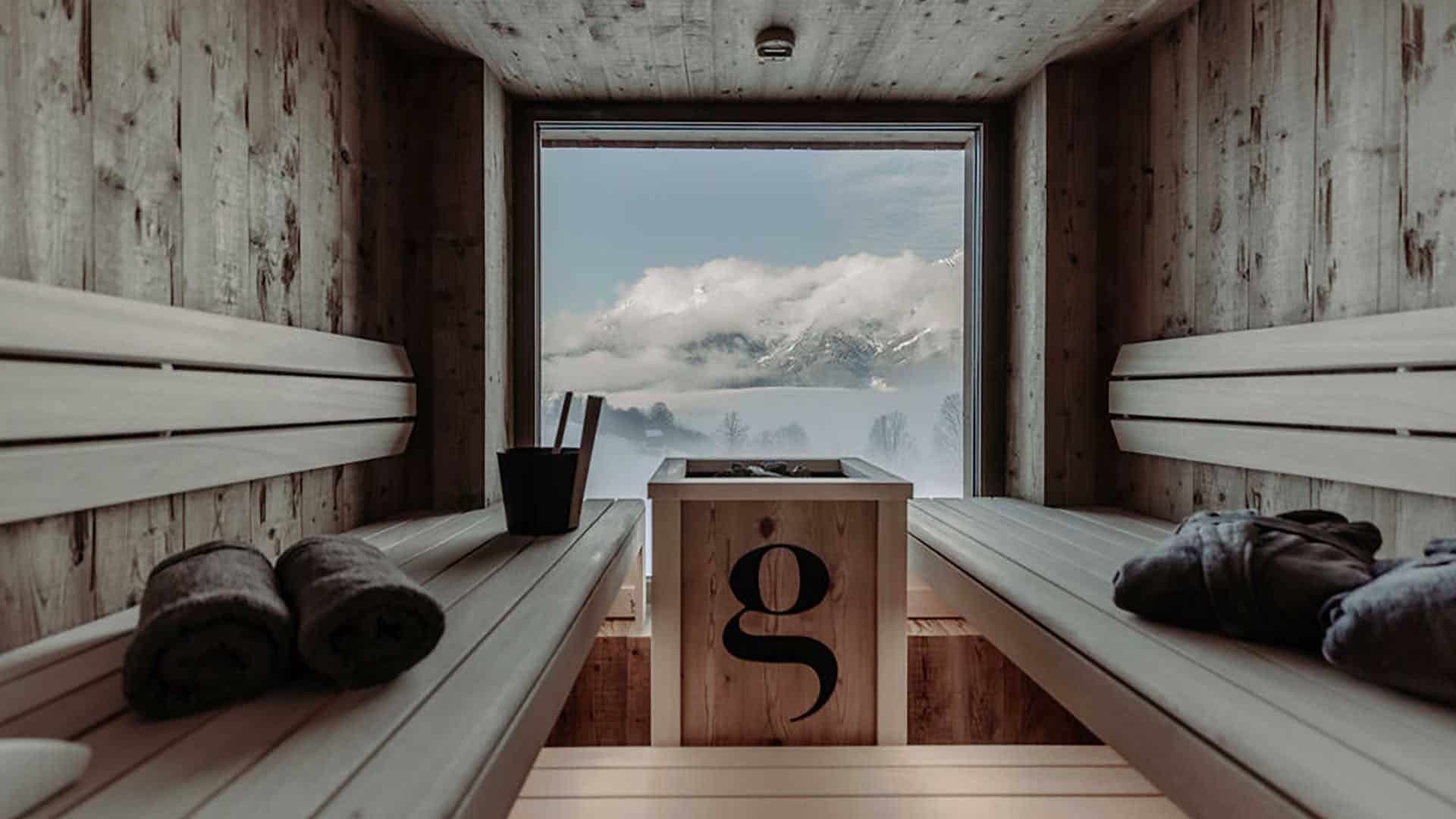 Ebengut Sauna im Winter