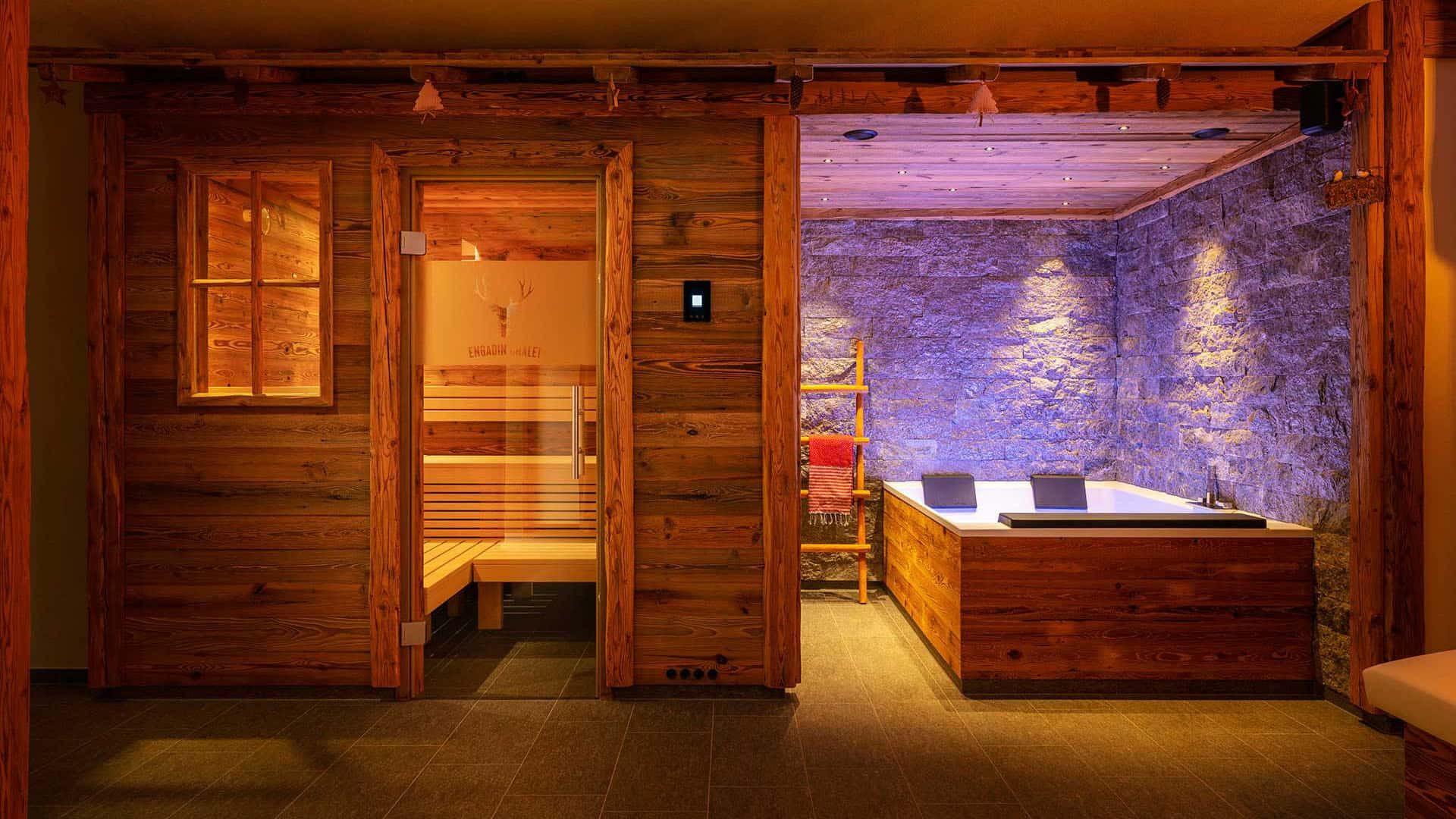 Engadin_Chalet_Wellnessbereich