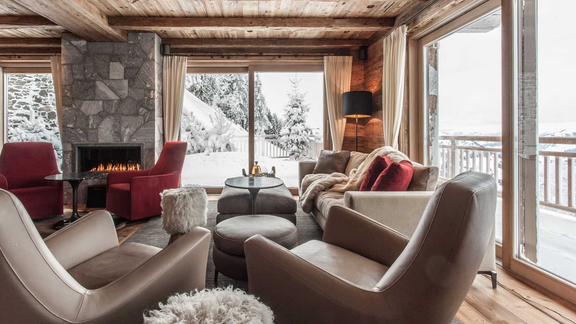 Hahnenkamm Lodge Lounge Bereichjpg