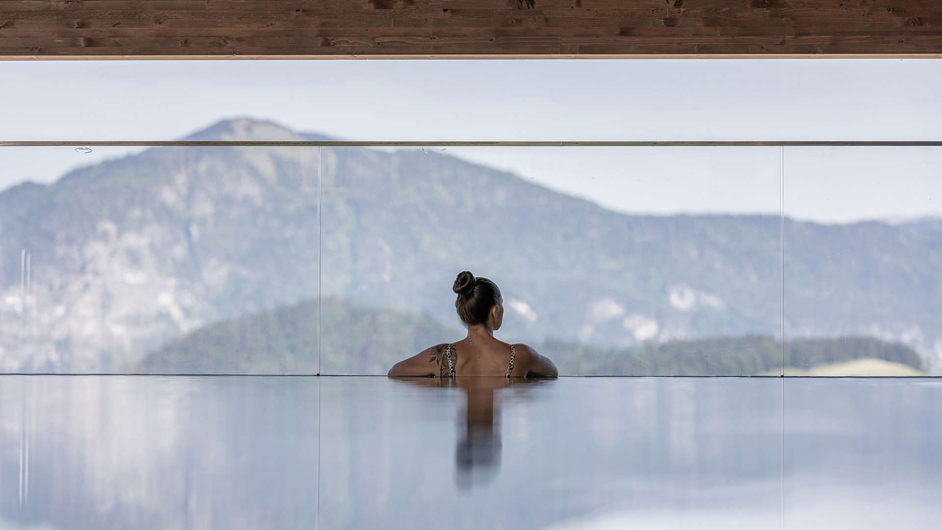 Hygna Chalets Aussen Pool Ausblick