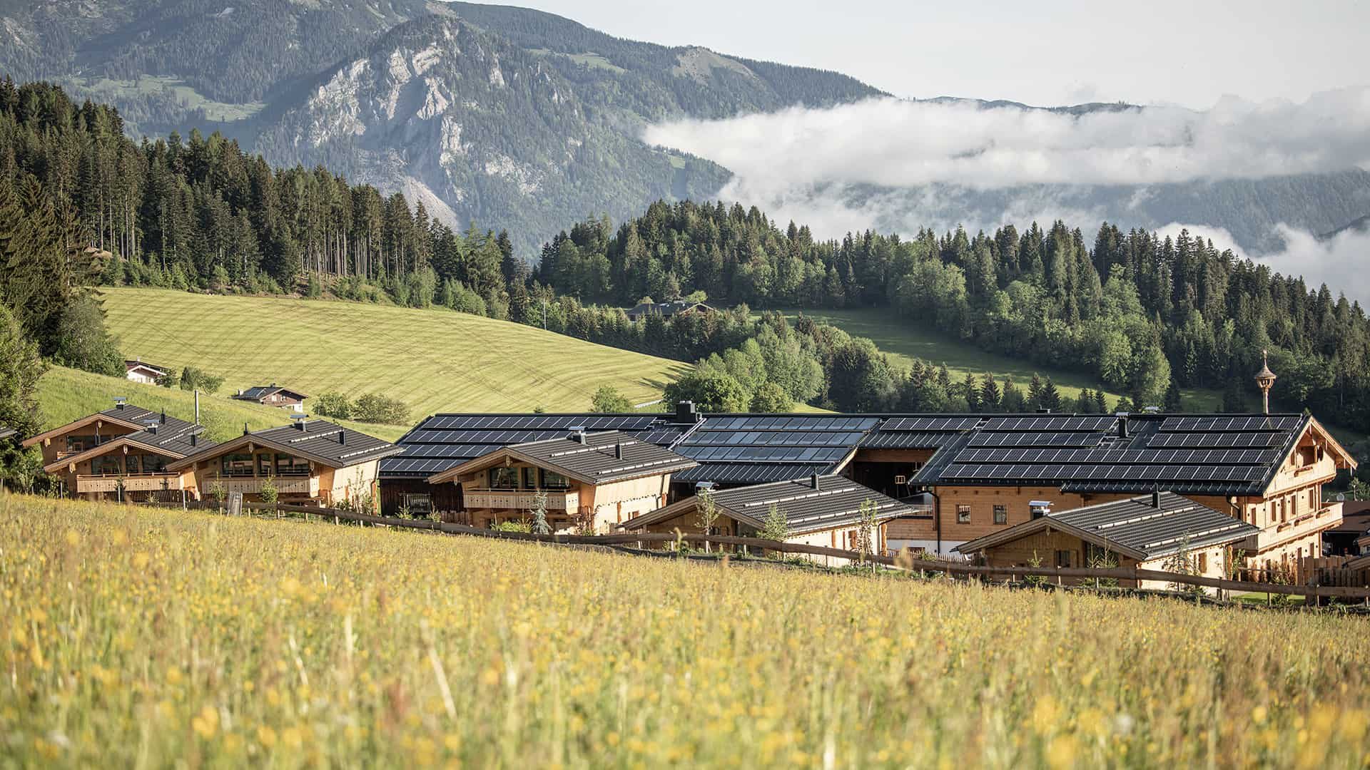 Hygna Chalets Aussen Sommer Total2