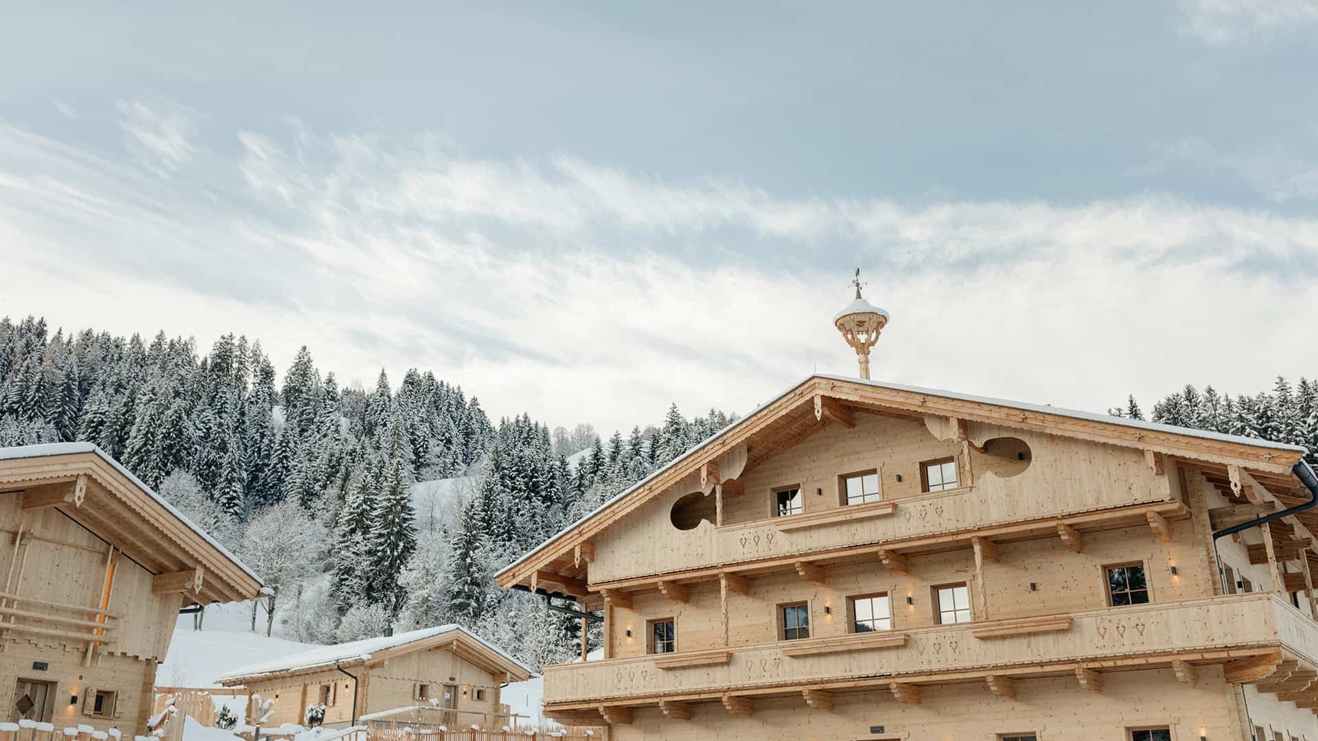 Hygna Chalets Aussen Winter Detail1