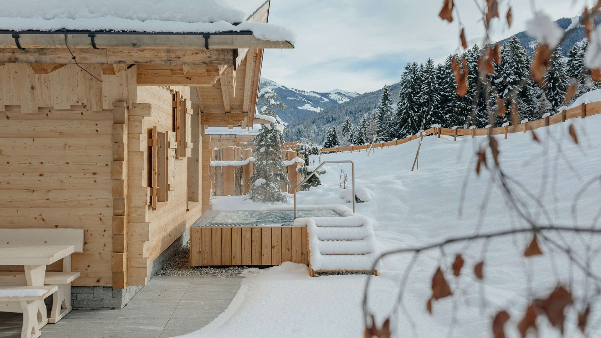 Hygna Chalets Weiden Spa Chalet Aussen Winter