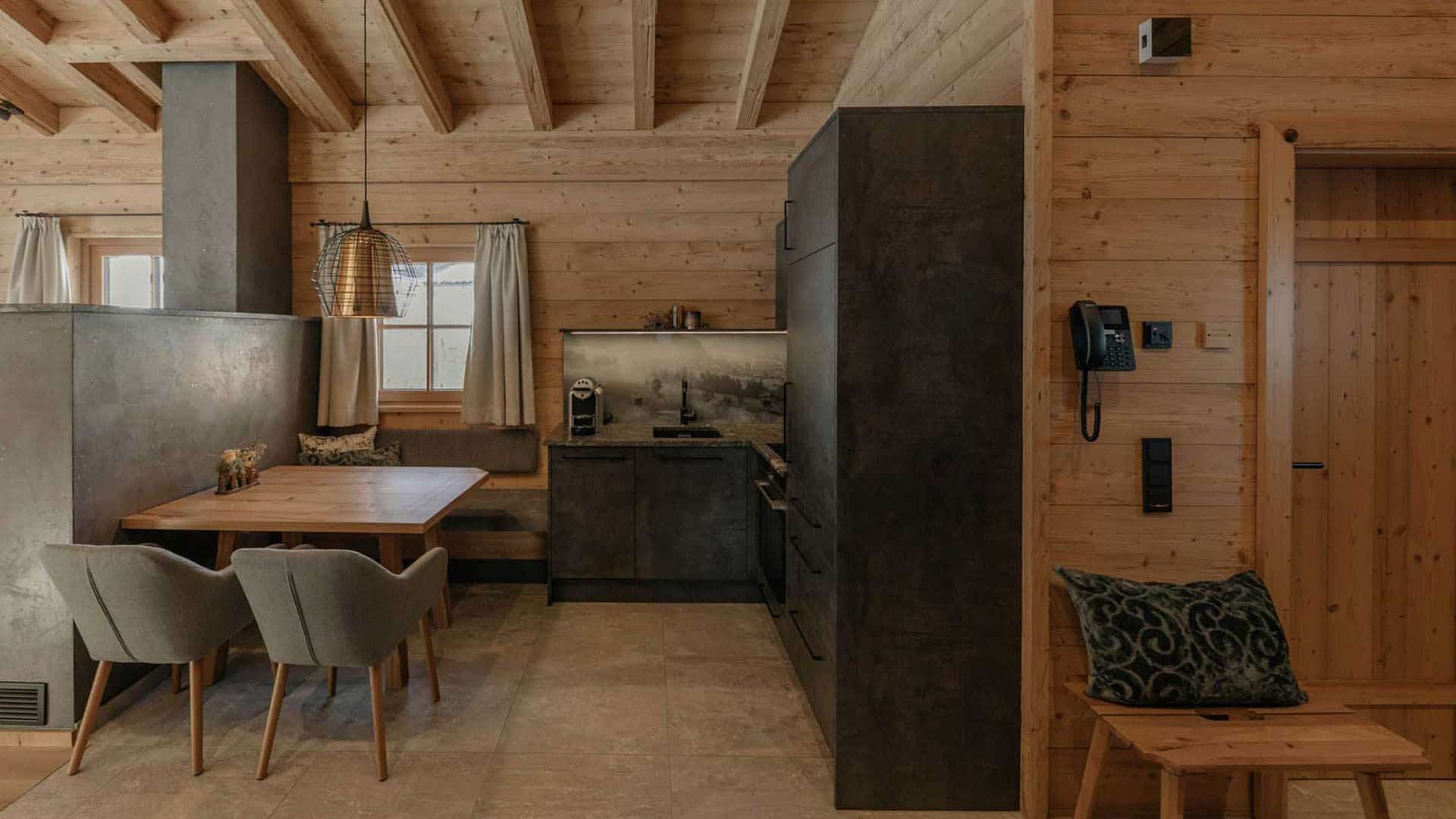 Hygna Chalets Weiden Spa Chalet Kueche
