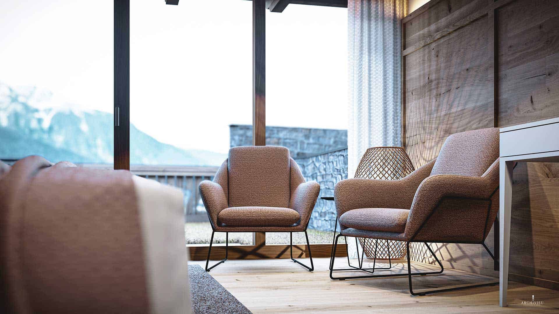 Leni Mountain Chalet Zimmer Detail