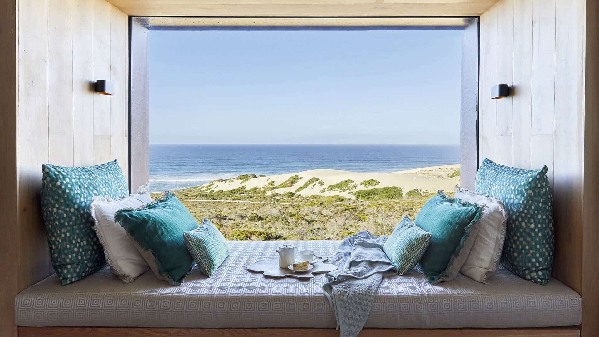 Morukuru Beach Lodge Sitzbank Fenster