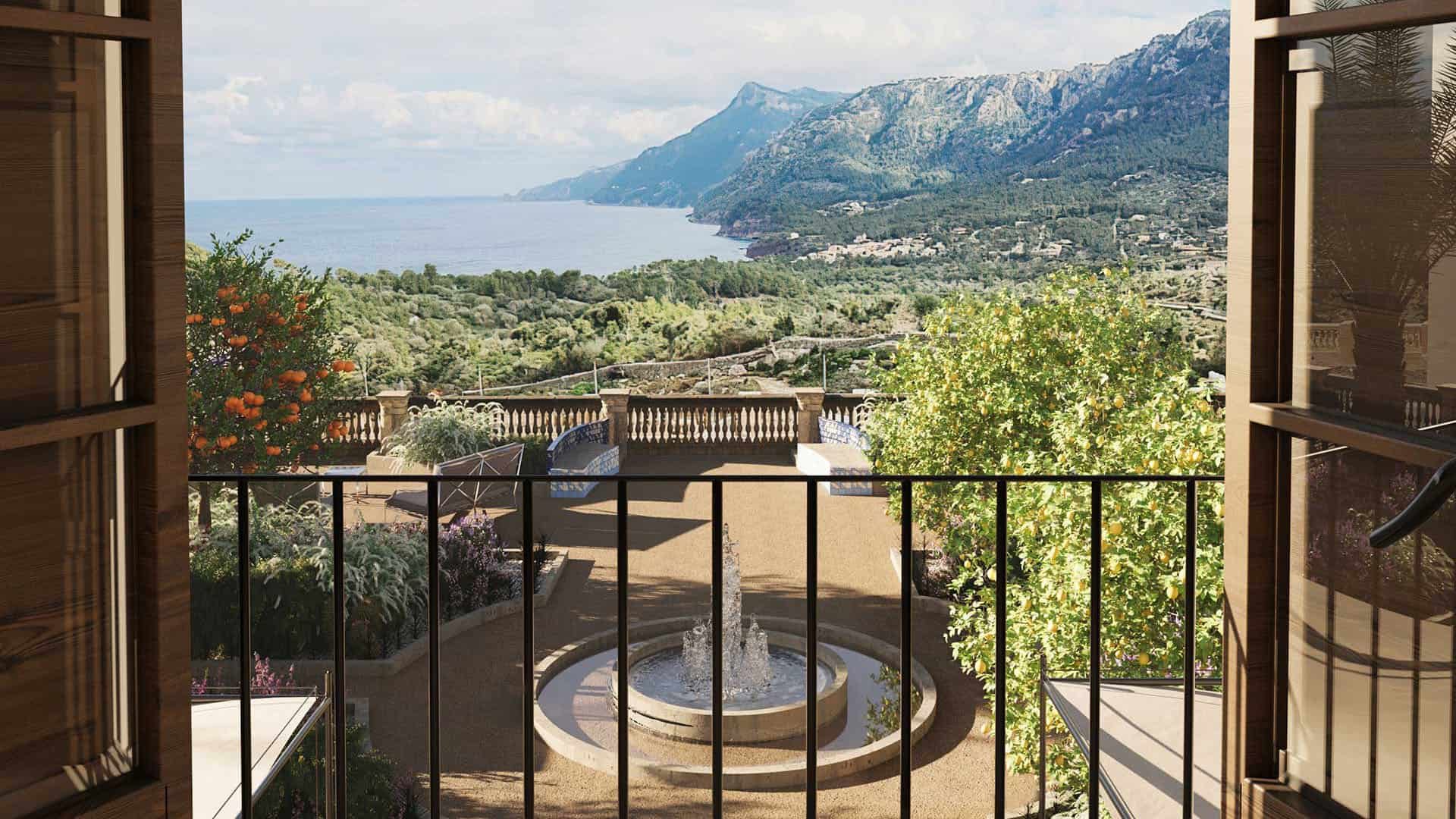Son Bunyola Blick vom Balkon